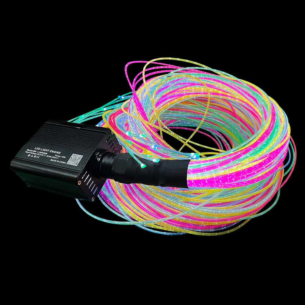 UV Fibre optical cable with light source