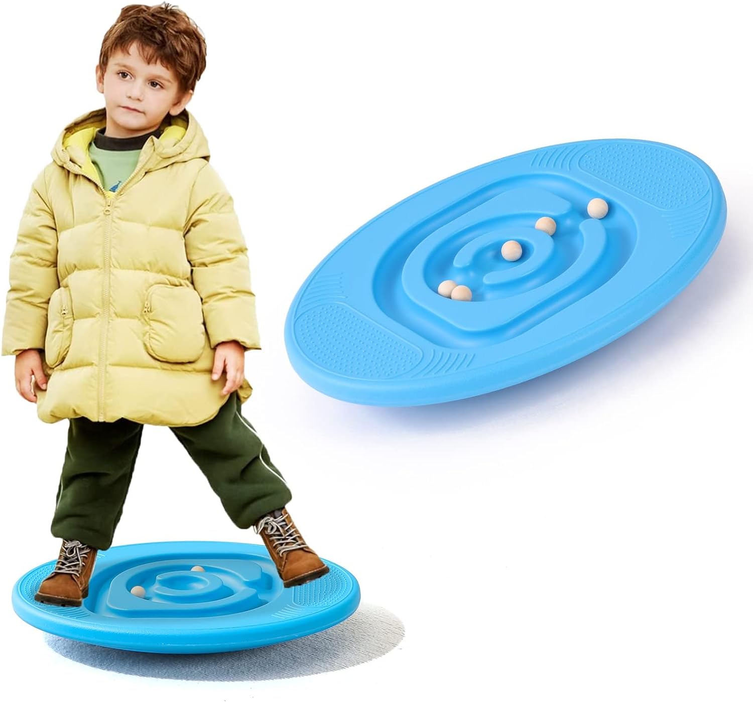 Kids Balance Board with Maze – Sensory Wobble Board for Toddlers & Children | Develop Balance, Coordination & Gross Motor Skills Through Play