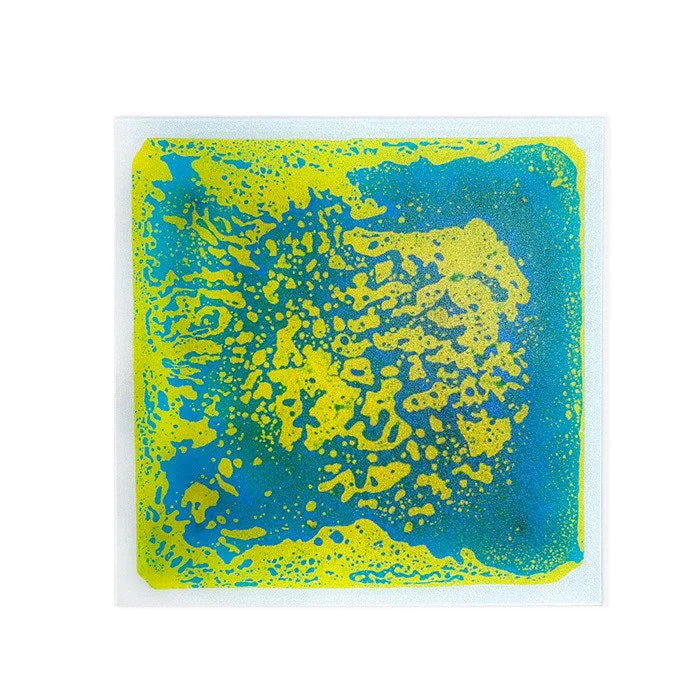 1 x Yellow/Blue Liquid floor tile 12' x 12'